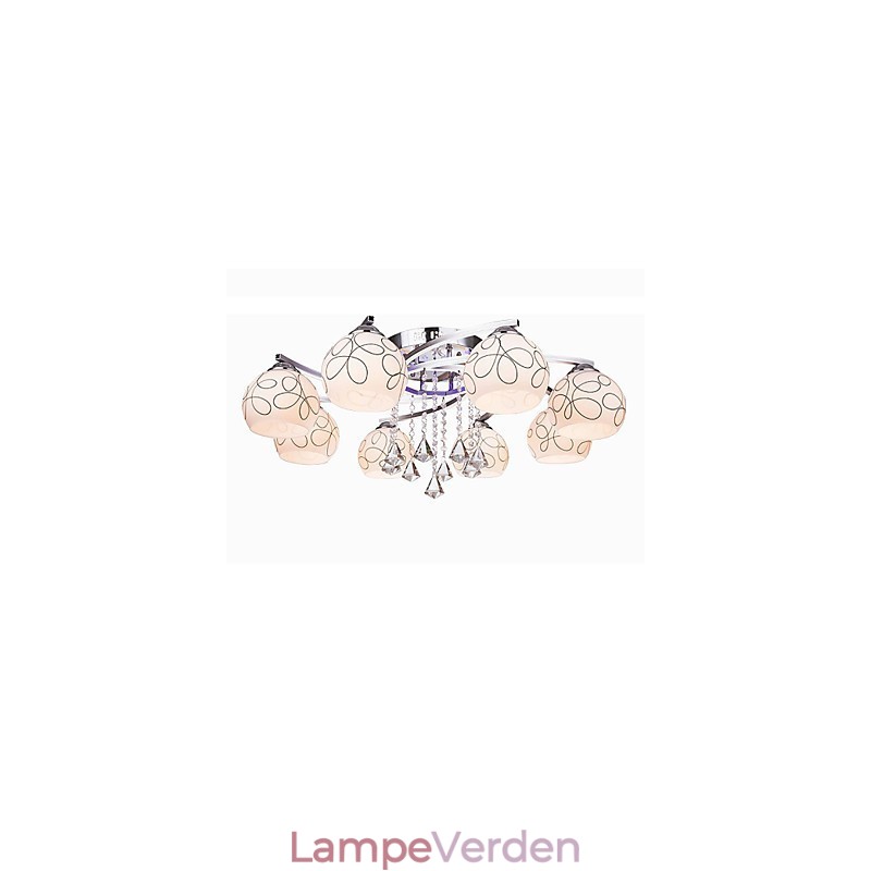Lysekrone Modern Crystal Living 8 lys