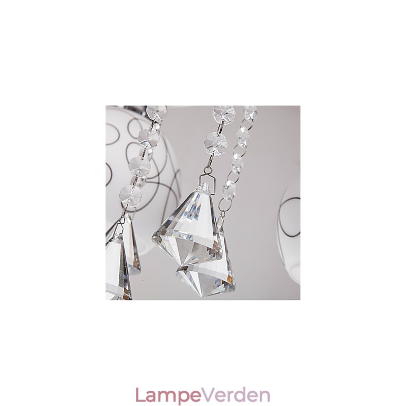Lysekrone Modern Crystal Living 8 lys