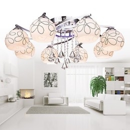 Lysekrone Modern Crystal Living 8 lys