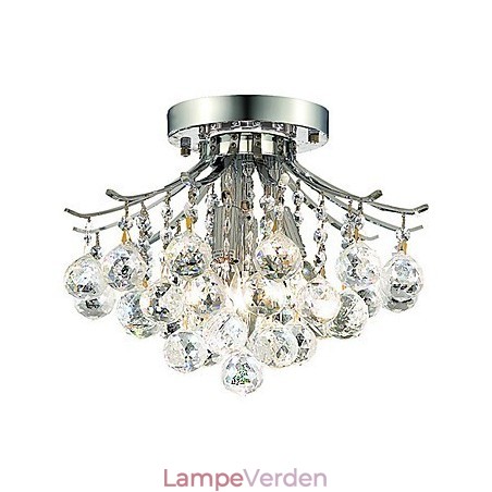 Moderne 3 lys Flush Mount lys med krystal perler Moderne 3 lys Flush Mount lys med krystal perler