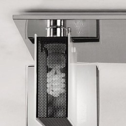 Moderne moderne Chrome Metal Flush Mount