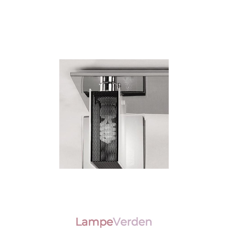Moderne moderne Chrome Metal Flush Mount