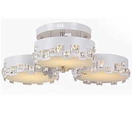 Moderne moderne krystalmaleri Metal Flush Mount