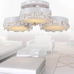 Moderne moderne krystalmaleri Metal Flush Mount