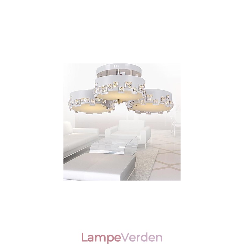 Moderne moderne krystalmaleri Metal Flush Mount