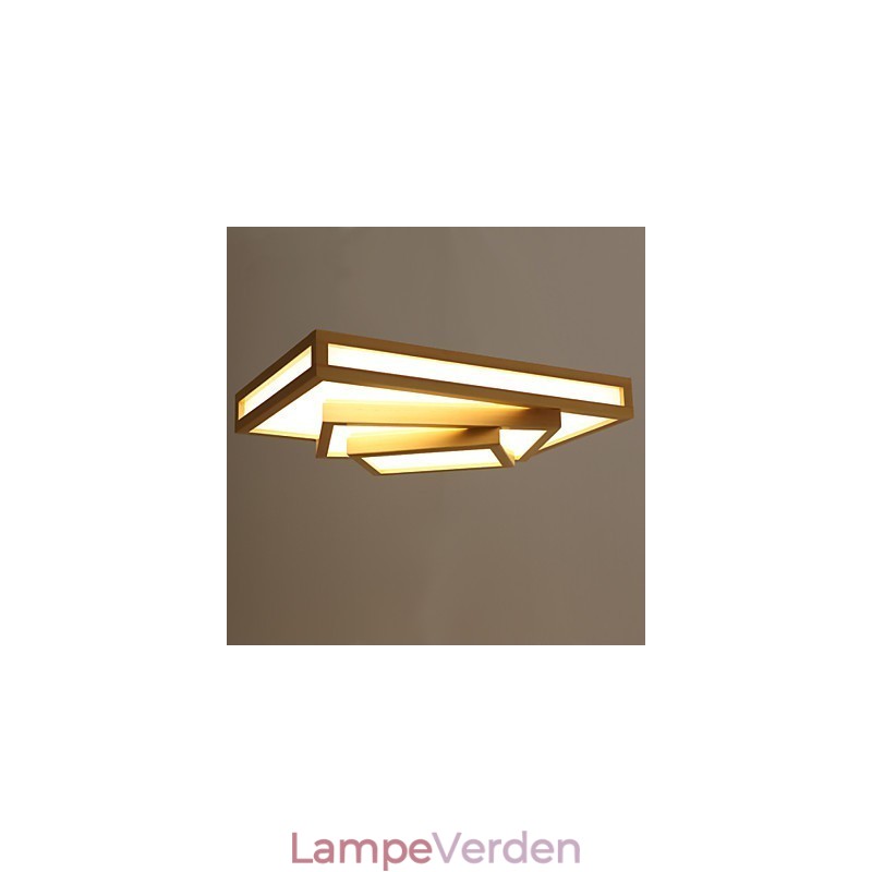 Moderne moderne mini stil maleri træ Bambus Flush Mount