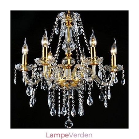 Moderne moderne traditionel klassisk krystal galvaniseret krystallysekrone Moderne moderne traditionel klassisk krystal galvaniseret krystallysekrone