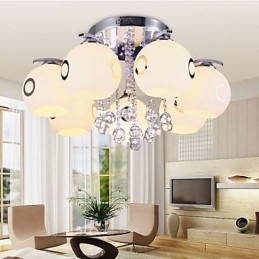 Flush Mount Crystal Moderne moderne glas