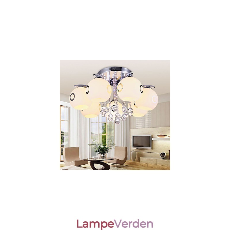 Flush Mount Crystal Moderne moderne glas