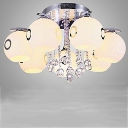 Flush Mount Crystal Moderne moderne glas