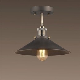 Vintage Mini Edison Loftslampe 1 Light Metal Flush Mount