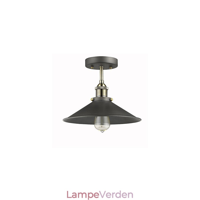Vintage Mini Edison Loftslampe 1 Light Metal Flush Mount