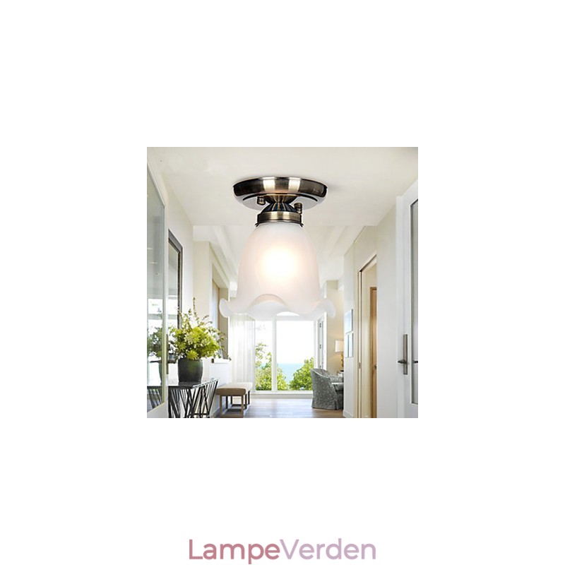 Traditionelle, klassiske, elektrobelagte, indbyggede spotlamper i metal