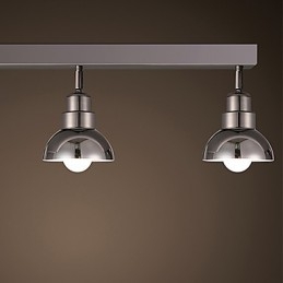 Flush Mount Trinal hoved lys hvid glas aluminiumsramme Mode moderne