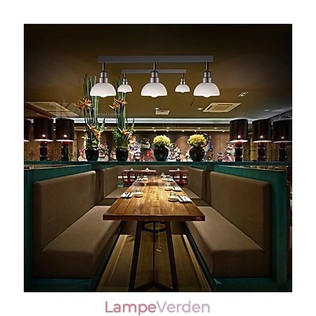 Flush Mount Trinal hoved lys hvid glas aluminiumsramme Mode moderne