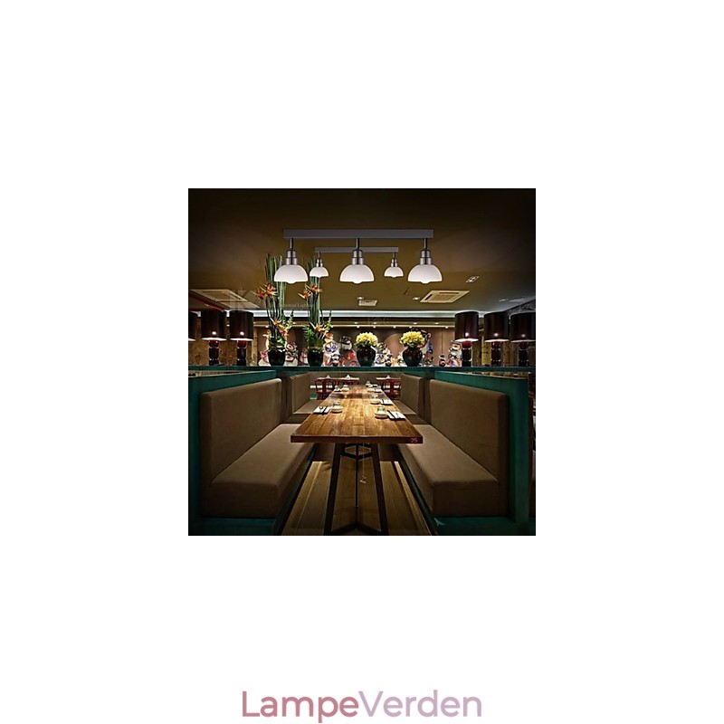 Flush Mount Trinal hoved lys hvid glas aluminiumsramme Mode moderne