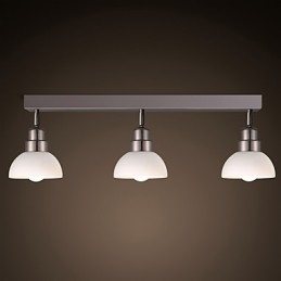 Flush Mount Trinal hoved lys hvid glas aluminiumsramme Mode moderne