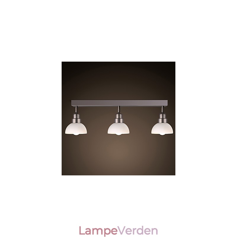 Flush Mount Trinal hoved lys hvid glas aluminiumsramme Mode moderne