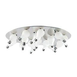 Moderne Flush Mount med 12 lys i runde (G4 Bulb Base)