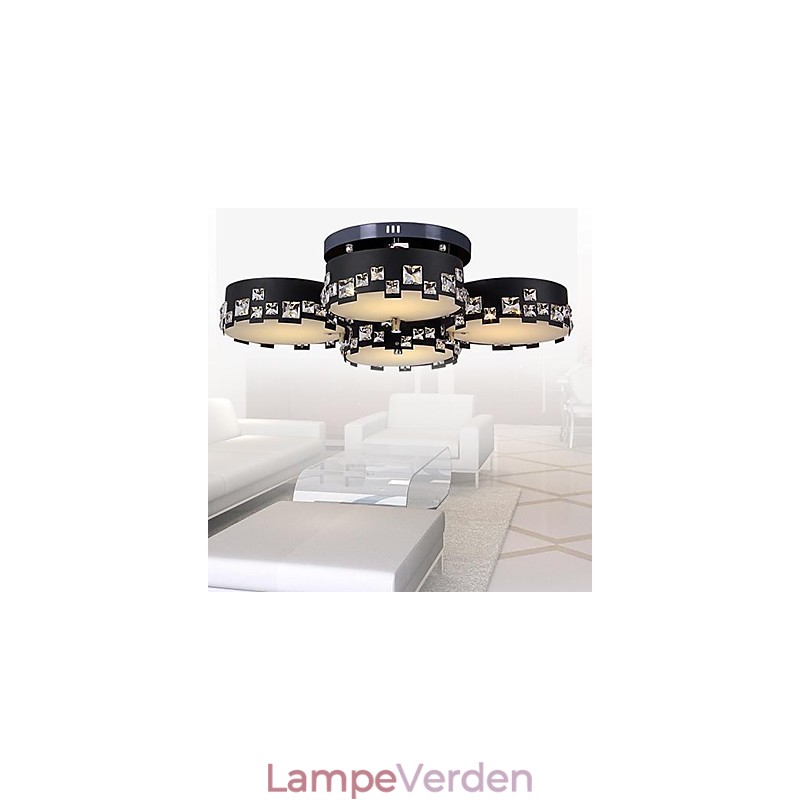 Moderne moderne Crystal Metal Flush Mount