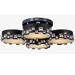 Moderne moderne Crystal Metal Flush Mount