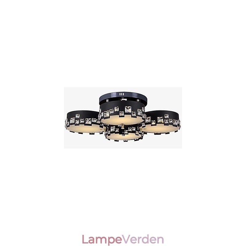 Moderne moderne Crystal Metal Flush Mount