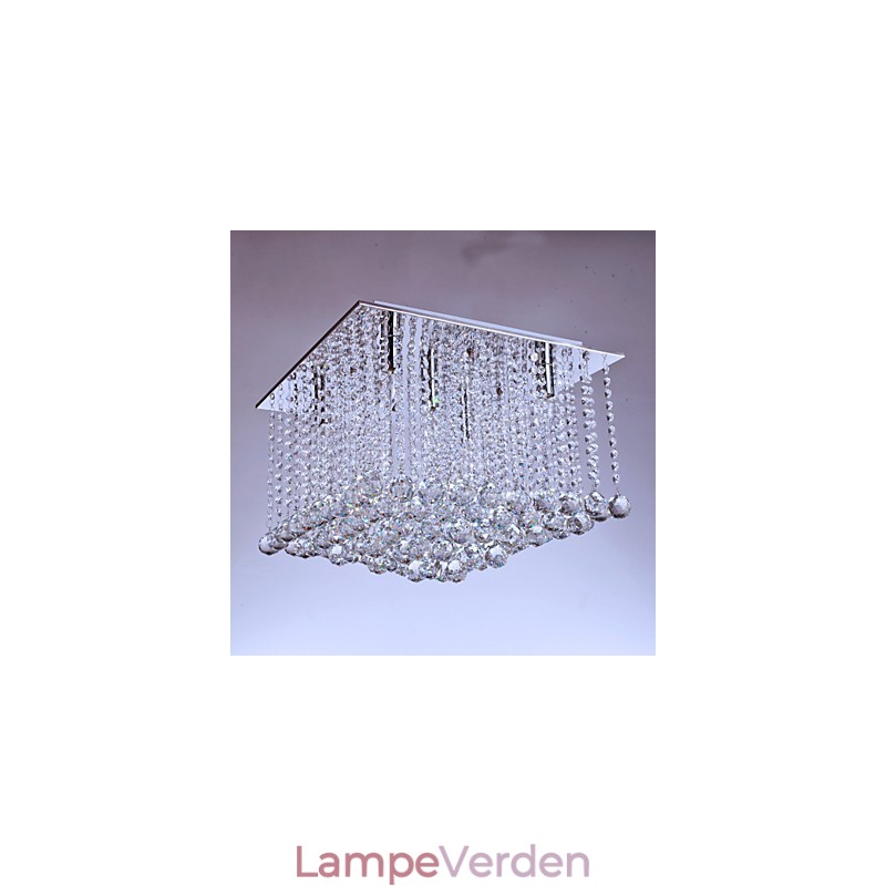 Flush Mount Crystal Modern Contemporary Metal