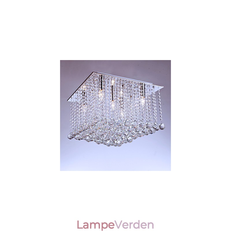 Flush Mount Crystal Modern Contemporary Metal