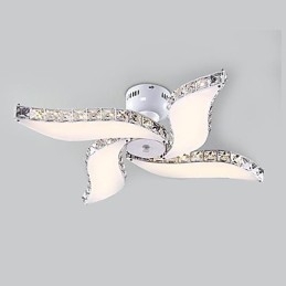 Moderne moderne Crystal Metal Flush Mount