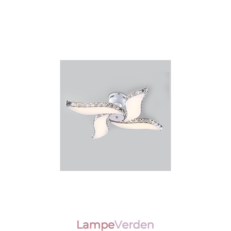 Moderne moderne Crystal Metal Flush Mount