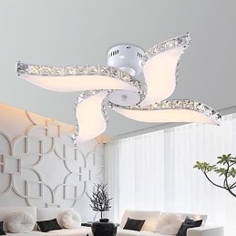 Moderne moderne Crystal Metal Flush Mount