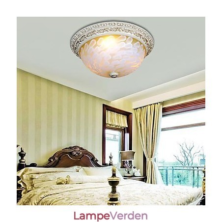 Hvid Flush Mount lysmønster glasharpiks guldudskæring europæisk klassiker Hvid Flush Mount lysmønster glasharpiks guldudskæring europæisk klassiker
