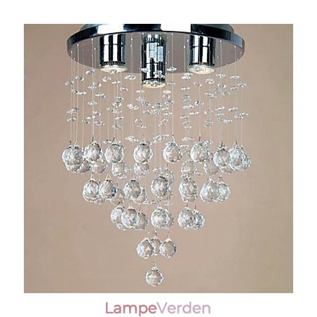 3 lys Crystal Flush Mount Light 3 lys Crystal Flush Mount Light