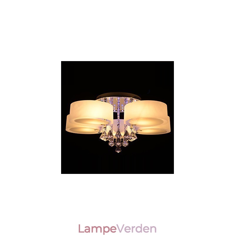 Fjernbetjening Flush Mount Crystal Inkluderet Modern Contemporary