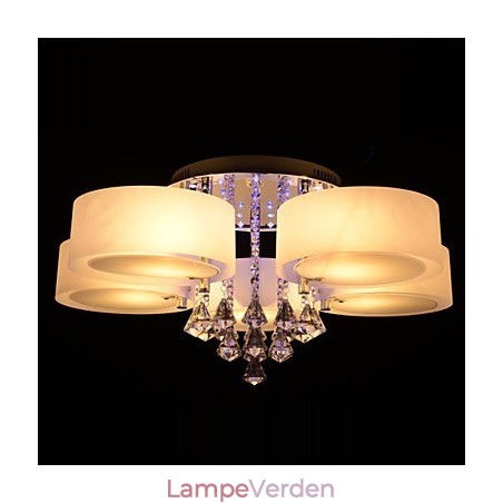 Fjernbetjening Flush Mount Crystal Inkluderet Modern Contemporary Fjernbetjening Flush Mount Crystal Inkluderet Modern Contemporary
