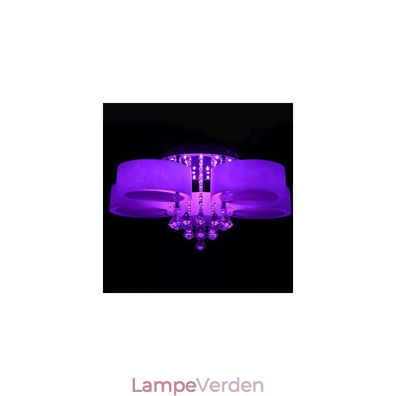 Fjernbetjening Flush Mount Crystal Inkluderet Modern Contemporary