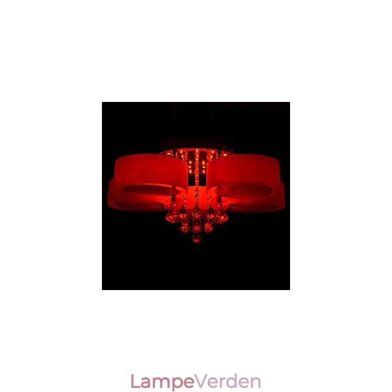 Fjernbetjening Flush Mount Crystal Inkluderet Modern Contemporary