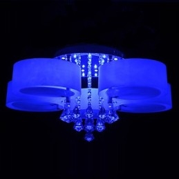 Fjernbetjening Flush Mount Crystal Inkluderet Modern Contemporary
