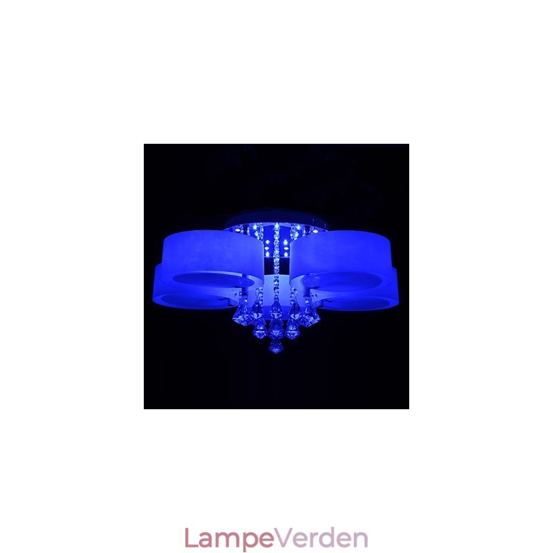 Fjernbetjening Flush Mount Crystal Inkluderet Modern Contemporary