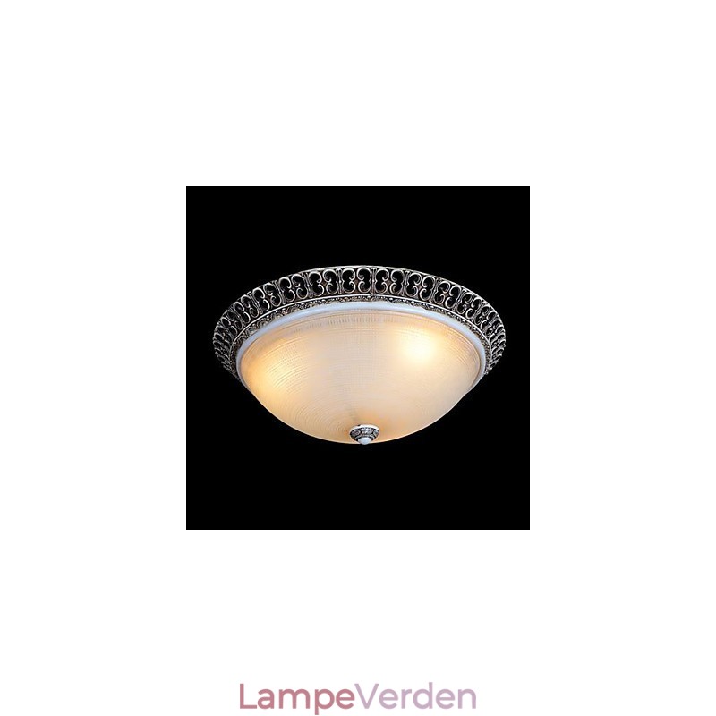 Mørkebrun Flush Mount lys glasharpiks mønster udskæring europæisk klassiker