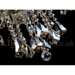 Cognac Krystal Farve Pendel Lys Krystal Moderne Moderne Traditionel Klassisk Retro Lantern Country