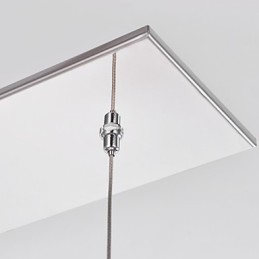 Moderne moderne ø krystal krom metal pendellampe