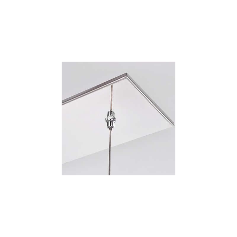 Moderne moderne ø krystal krom metal pendellampe