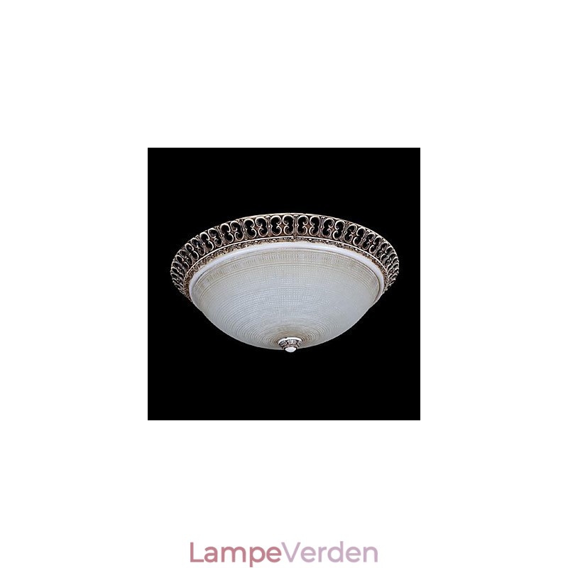 Mørkebrun Flush Mount lys glasharpiks mønster udskæring europæisk klassiker