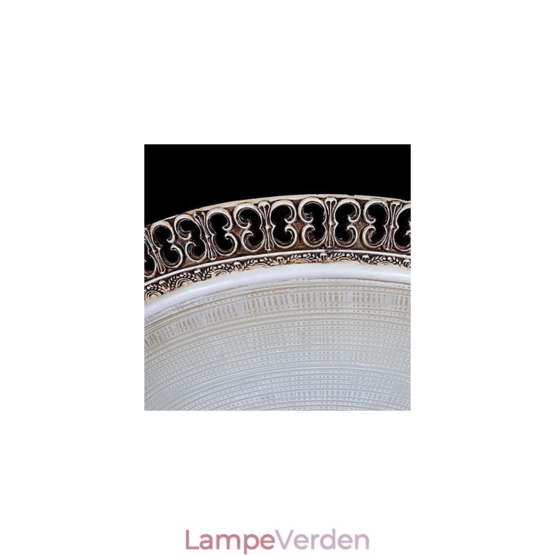 Mørkebrun Flush Mount lys glasharpiks mønster udskæring europæisk klassiker