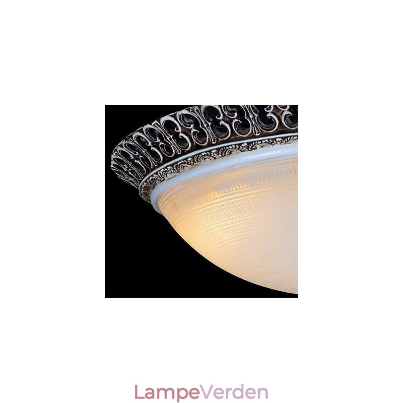 Mørkebrun Flush Mount lys glasharpiks mønster udskæring europæisk klassiker