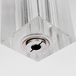 Moderne moderne ø krystal krom metal pendellampe