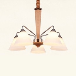 Flush Mount Mini Style Modern Contemporary Wood Bamboo