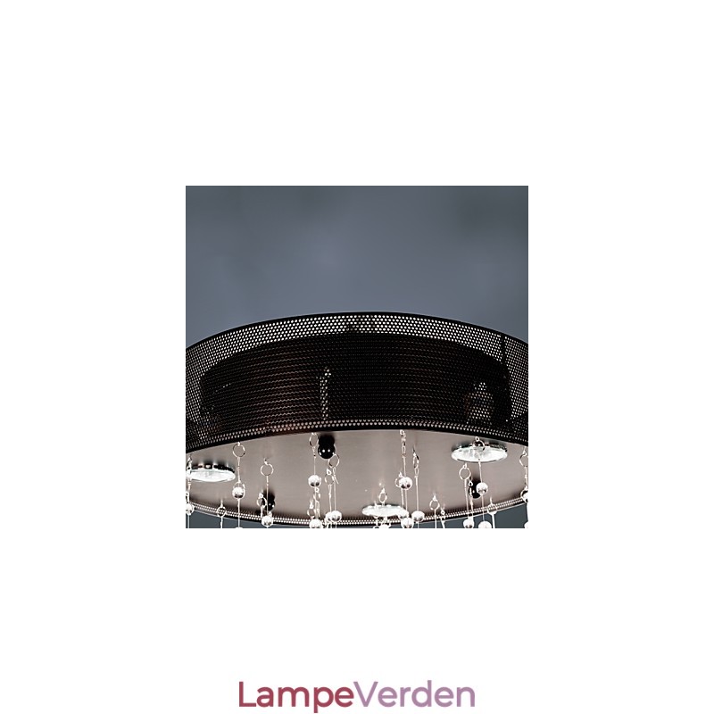 Moderne Semi Flush Mount med 3 lys Butterfly Featured Shade