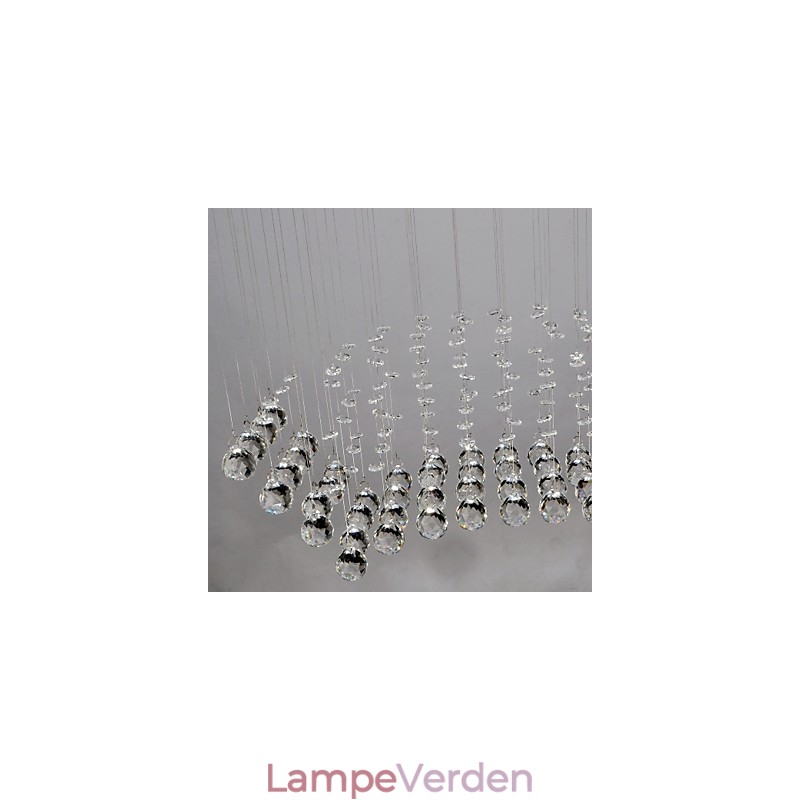 Traditionel klassisk krystal krom metal flush Mount